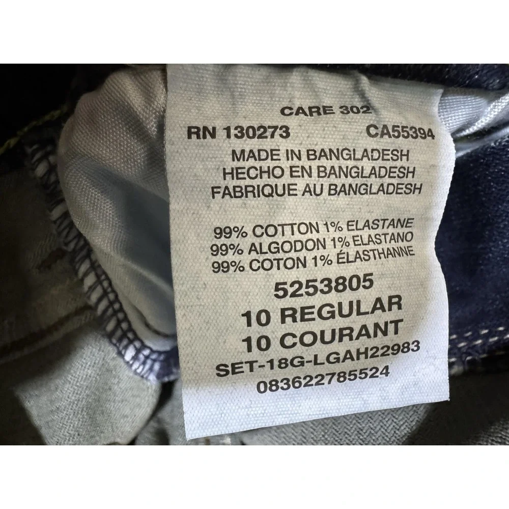 Lee X-treme Comfort‎ Straight Jeans Boys 10 Regular Blue Excellent Adjustable